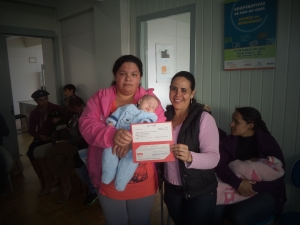 No ms de Agosto foram entregues mais 13 cheques do Beneficio Natalidade