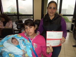 No ms de Agosto foram entregues mais 13 cheques do Beneficio Natalidade