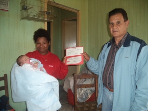 No ms de Agosto foram entregues mais 13 cheques do Beneficio Natalidade