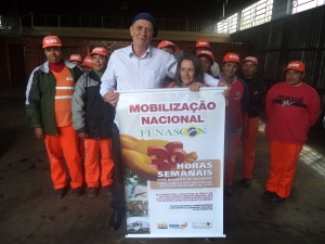 Mobilizao Nacional pelas 36 horas semanais para o setor da limpeza urbana