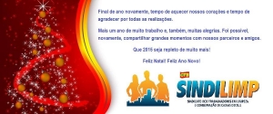 O Sindilimp deseja a todos um FELIZ NATAL E PRSPERO ANO NOVO