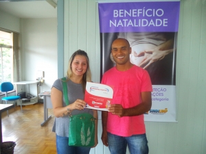 O Sindilimp fez a entrega dos Benefcio Natalidade dos meses de Outubro e Novembro