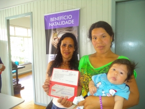 O Sindilimp fez a entrega dos Benefcio Natalidade dos meses de Outubro e Novembro
