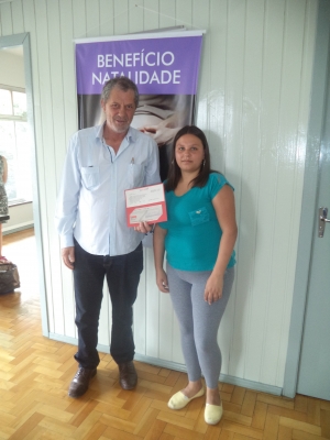 O Sindilimp fez a entrega dos Benefcio Natalidade dos meses de Outubro e Novembro