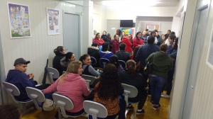 Sindilimp realiza pagamentos para merendeiras 